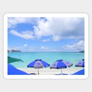 St Thomas Beach View Sticker